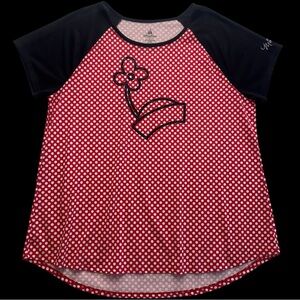 Disney Parks Minnie Mouse‎ Polka Dot Hat With Flower Pullover Shirt Size XL #153
